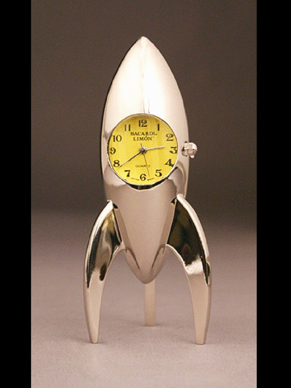 UNIQUE metal BACARDI LIMON SpaceShip Clock & extras NEW